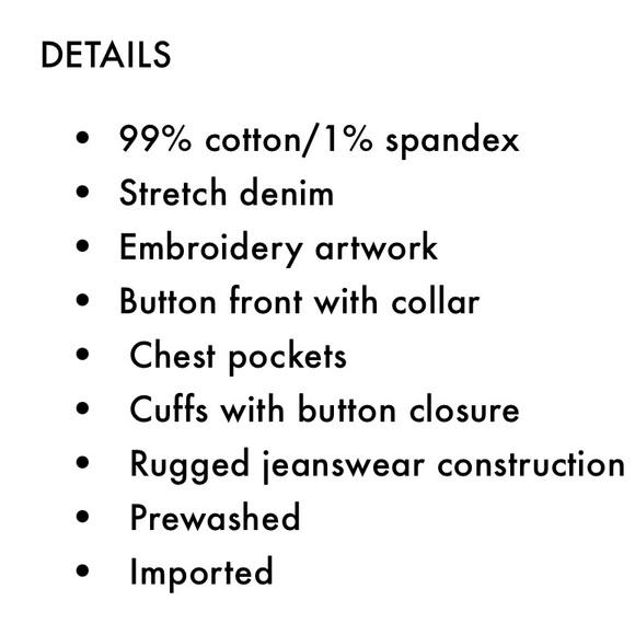 NWOT Hanna Andersson Best Friends Jean Jacket Size 12 (150cm) with Stars - Picture 2 of 7